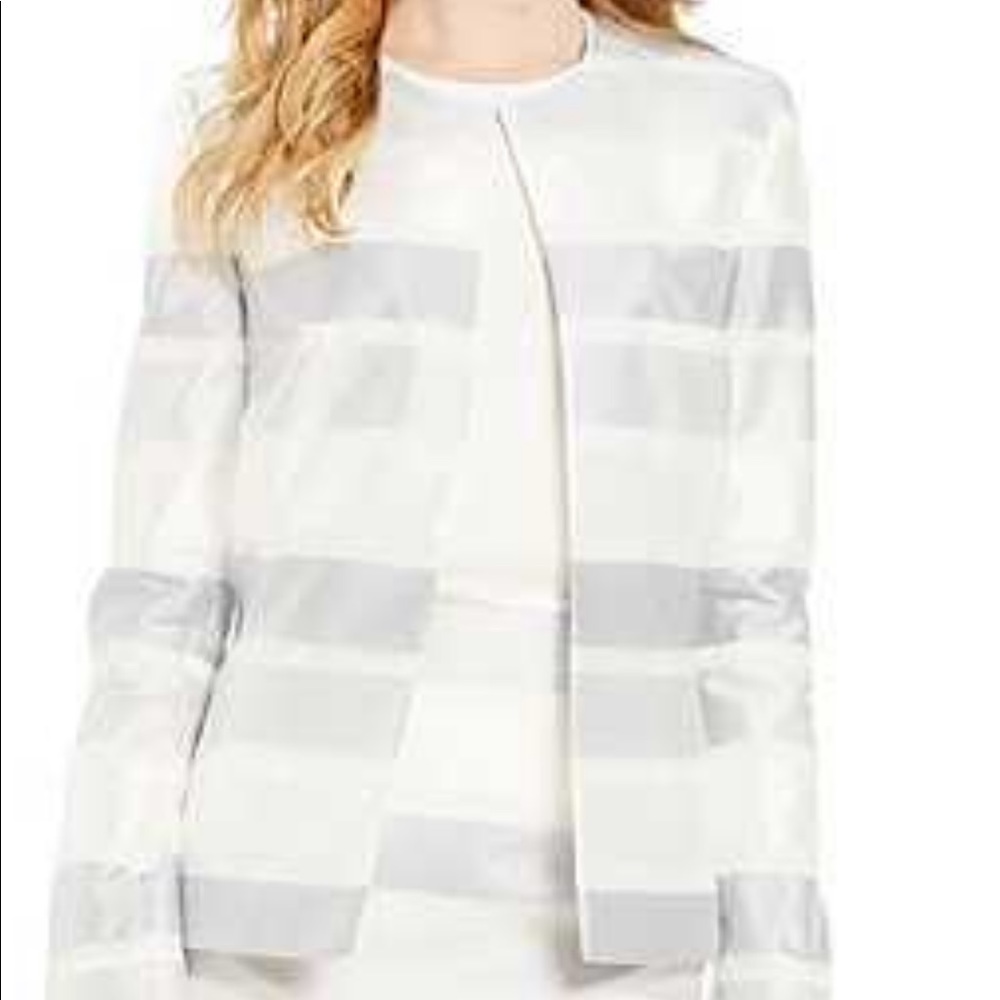 Preston & York Erin novelty stripe dressy blazer